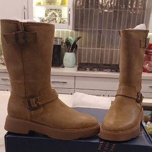 Dr. Scholl's Shoes Womens VIP Taupe Mid-Calf Boots 6.5 Medium (B,M) $140 NWB